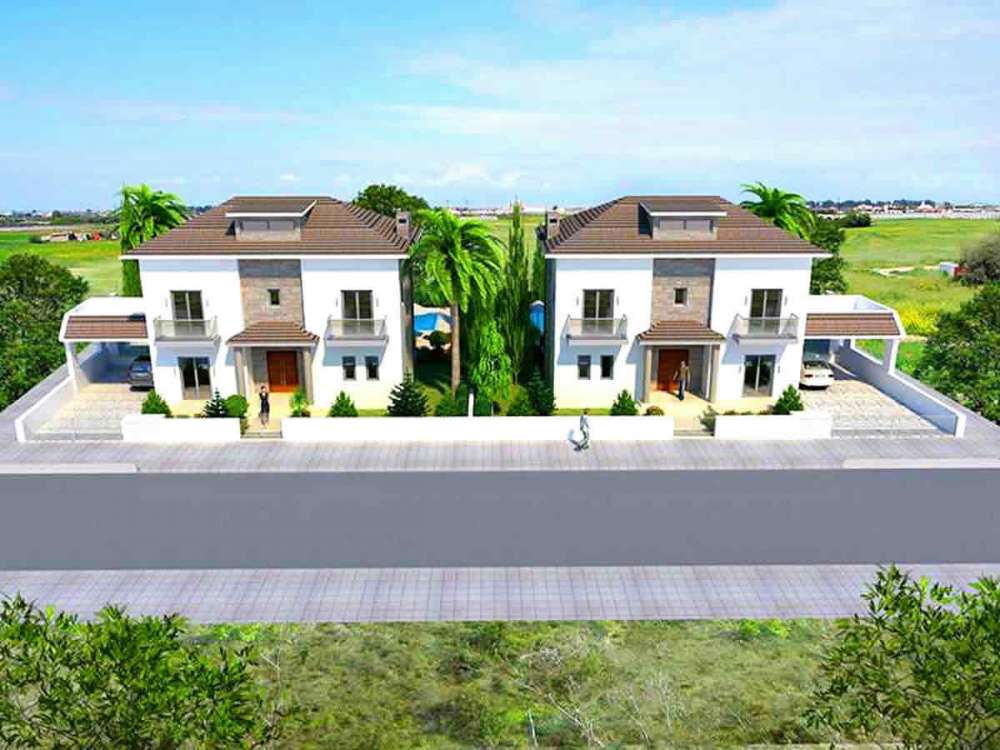 Larnaca houses in Pyla tourist area