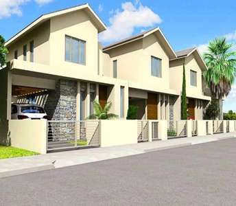 Semi-detached houses that combine modern and minimalist design, with stone accents and roof tiles