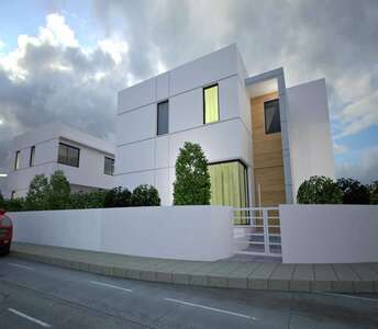 Brand new modern house for sale on a corner plot of land in the area of Aradippou