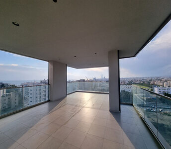 Spacious balcony of the apartment with expansive unobstructed views