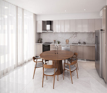 Modern kitchen in a 3-bedroom home in Dhekelia tourist area, Larnaca