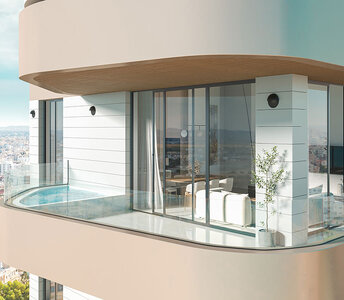 Квартиры с большими балконами в Ларнаке