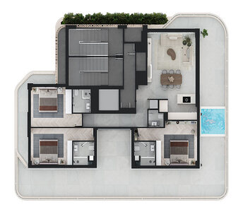 3-комнатные квартиры на продажу Ларнака
