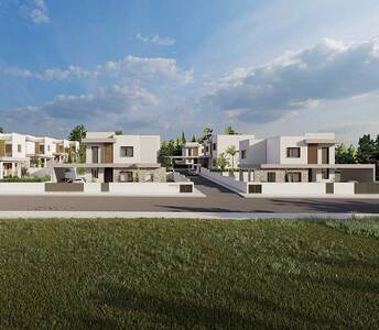 Complex with detached homes with stone façades in the pine forest of Souni village, Limassol