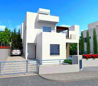 New build sea view houses for sale in Peyia village