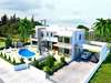 Modern villa for sale in a big plot with pool in Oroklini village